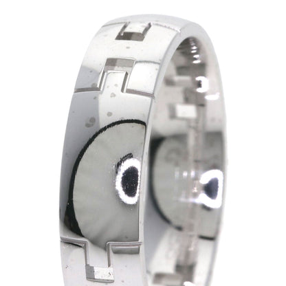 HERMES Hercules # 59 Ring K18 White Gold Ladies [Used]