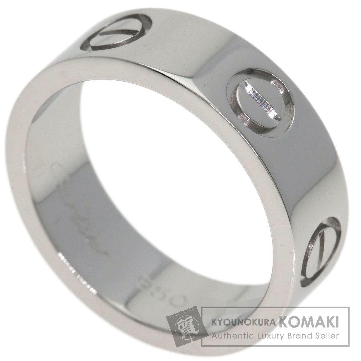 CARTIER love ring #48 Ring Platinum PT950 Ladies [Used]