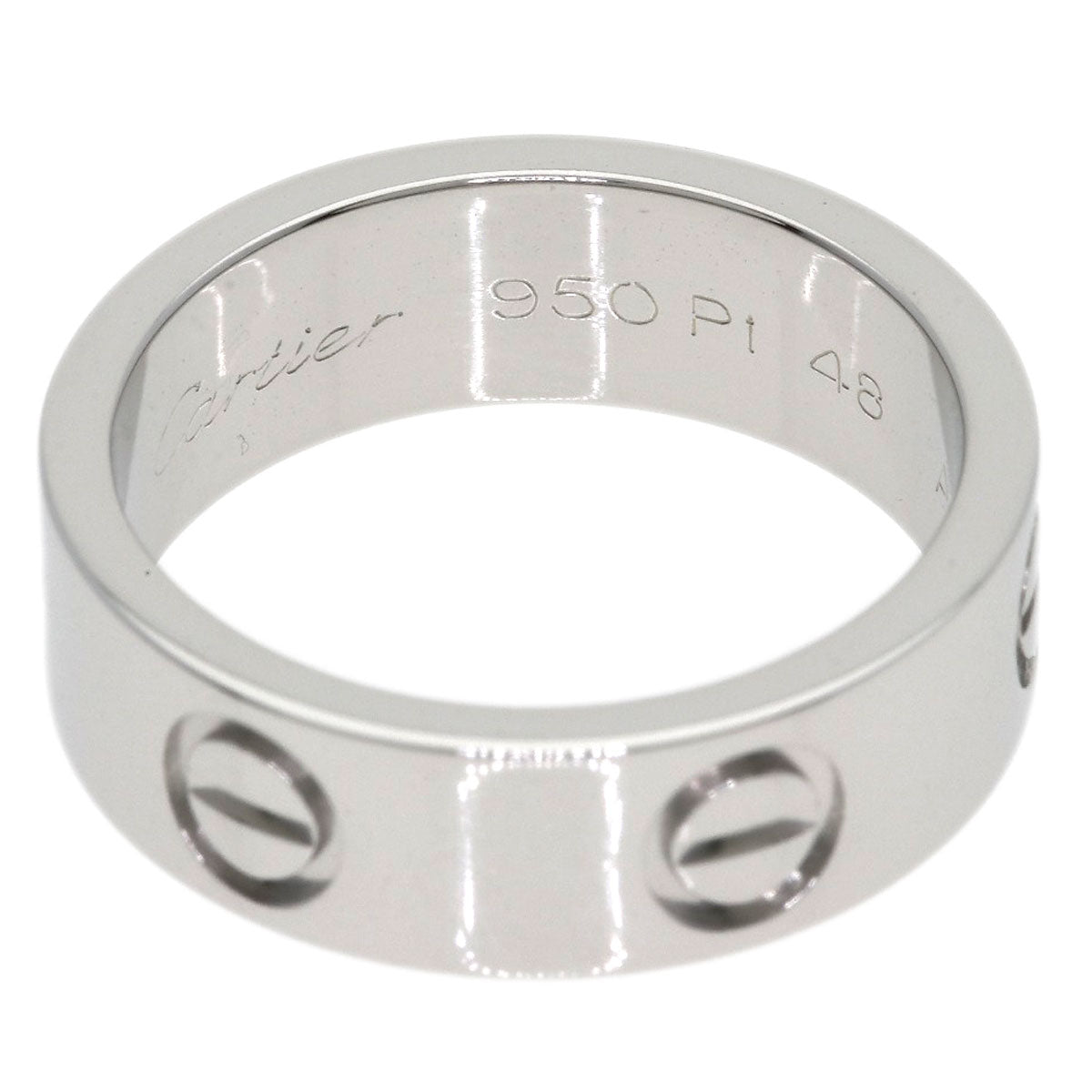 CARTIER love ring #48 Ring Platinum PT950 Ladies [Used]