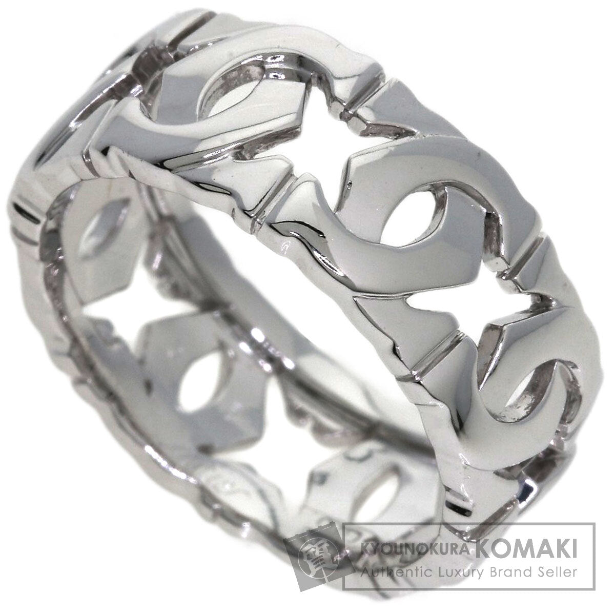CARTIER Entrelaces Ring K18 White Gold Ladies [Used]