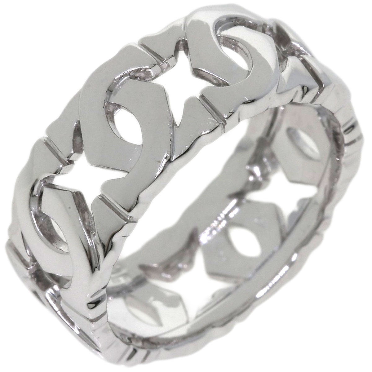 CARTIER Entrelaces Ring K18 White Gold Ladies [Used]