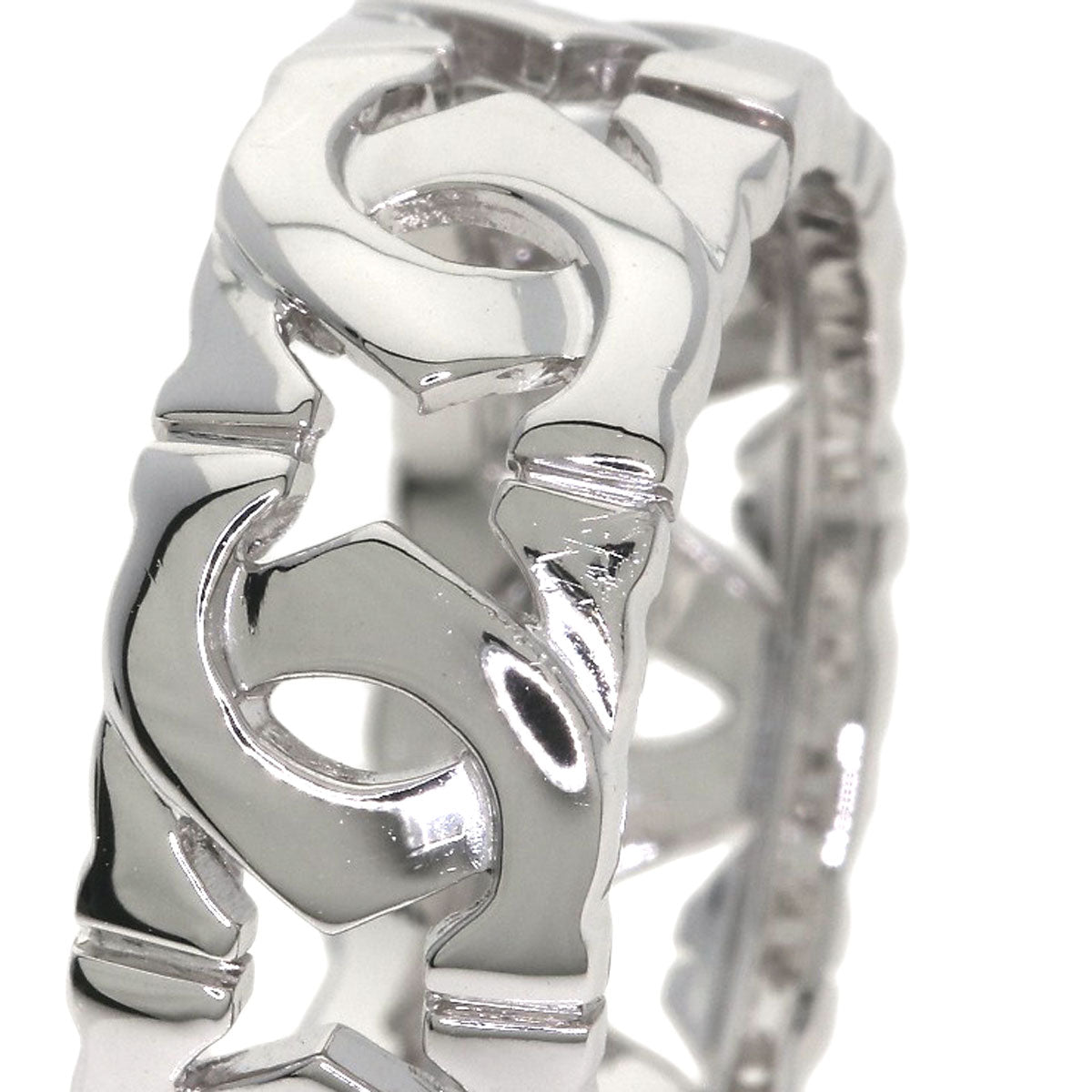 CARTIER Entrelaces Ring K18 White Gold Ladies [Used]