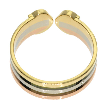 CARTIER 2C SM #50 Ring K18 Yellow Gold K18 White GoldLadies [Used]