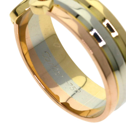 CARTIER 2C SM #50 Ring K18 Yellow Gold K18 White GoldLadies [Used]