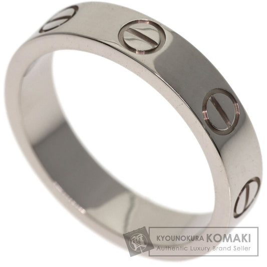 CARTIER Mini love ring #46 Ring K18 White Gold Ladies [Used]