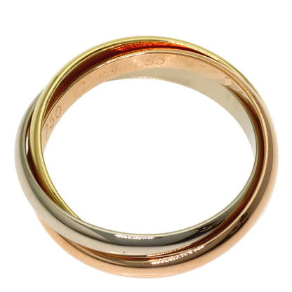 CARTIER Trinity SM #50 Ring K18 Yellow Gold 18K Pink GoldLadies [Used]