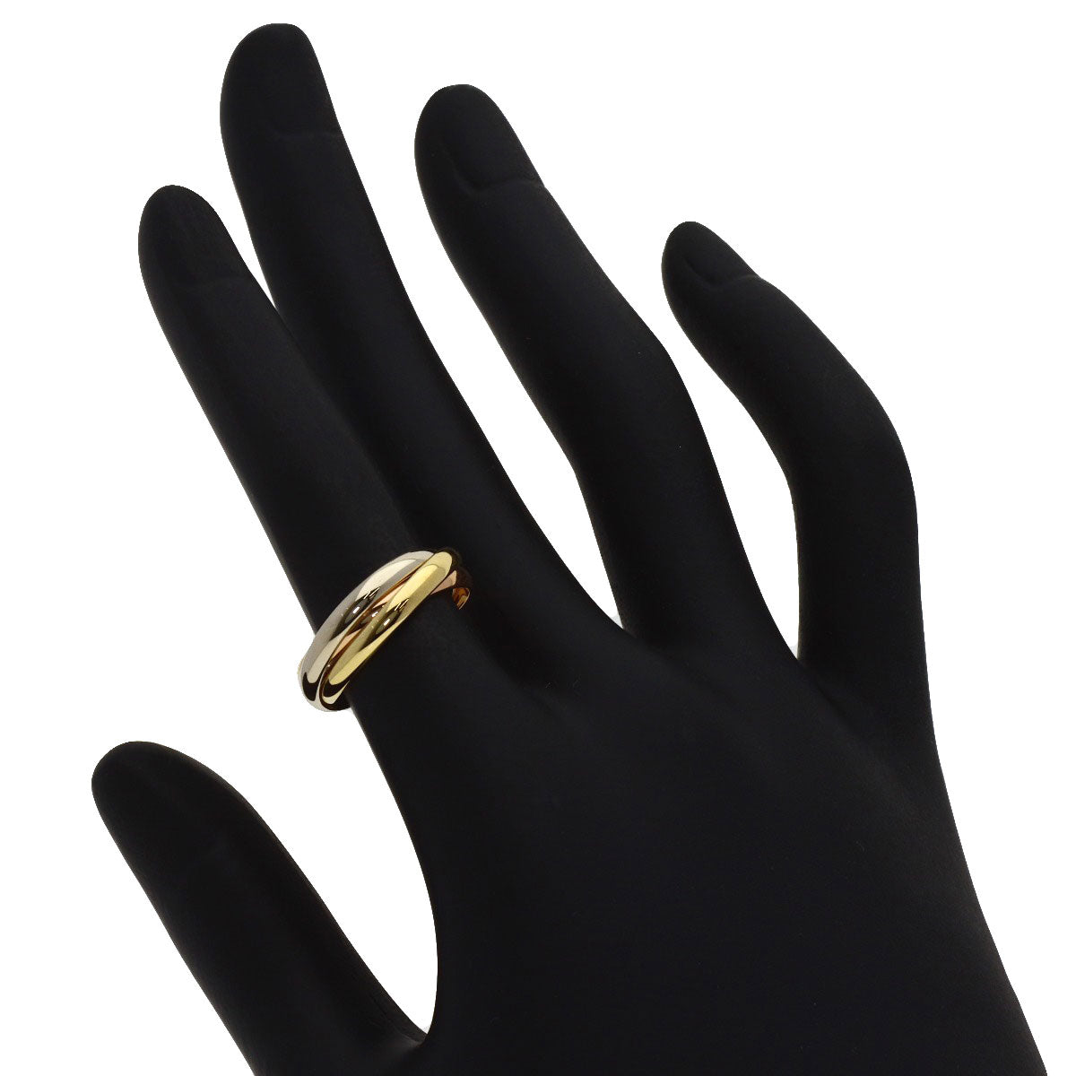 CARTIER Trinity SM #50 Ring K18 Yellow Gold 18K Pink GoldLadies [Used]