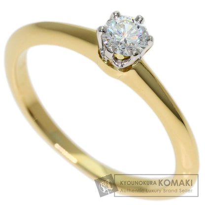 TIFFANY&Co. Solitaire Diamond Ring K18 Yellow Gold PTLadies [Used]