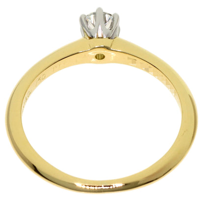 TIFFANY&Co. Solitaire Diamond Ring K18 Yellow Gold PTLadies [Used]