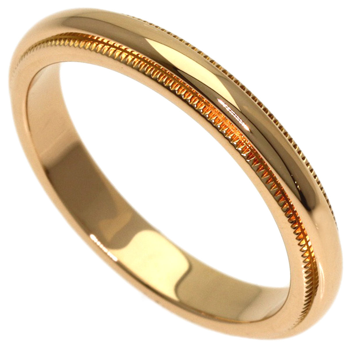 TIFFANY&Co. Milgrain Ring K18 Pink Gold Ladies [Used]