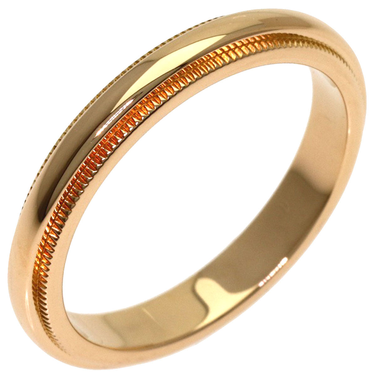 TIFFANY&Co. Milgrain Ring K18 Pink Gold Ladies [Used]
