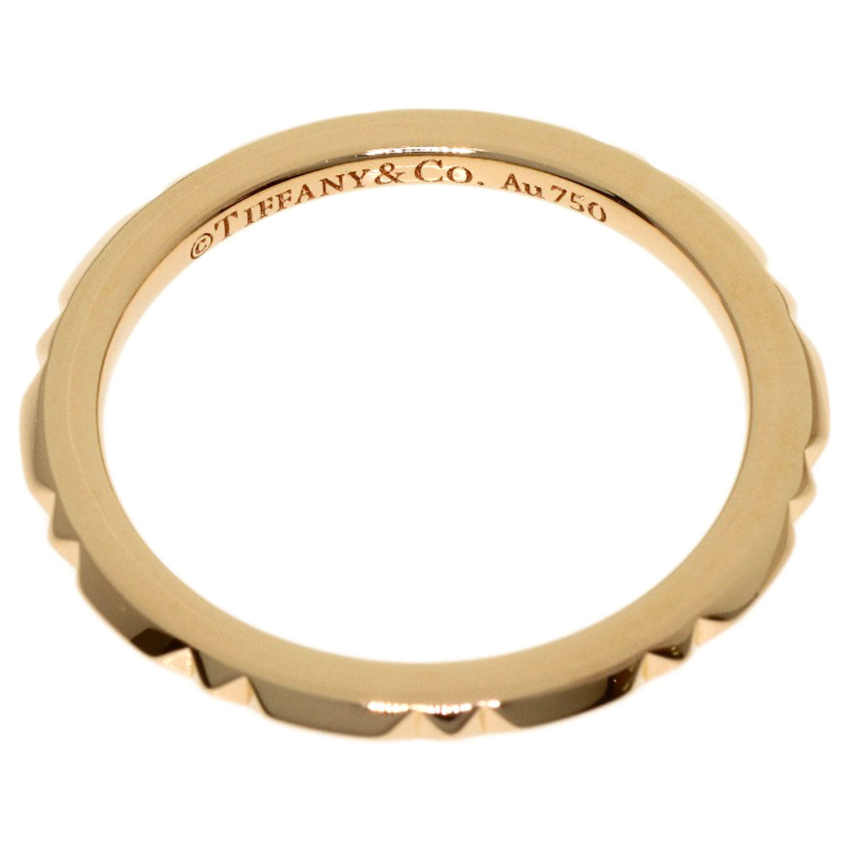 TIFFANY&Co. true band Ring K18 Pink Gold Ladies [Used]