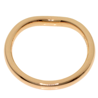 TIFFANY&Co. Curved band Diamond Ring K18 Pink Gold Ladies [Used]