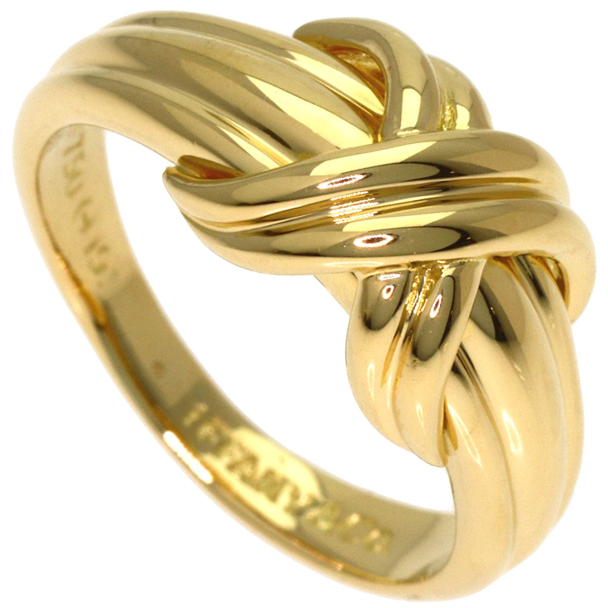 TIFFANY&Co. Signature Ring K18 Yellow Gold Ladies [Used]