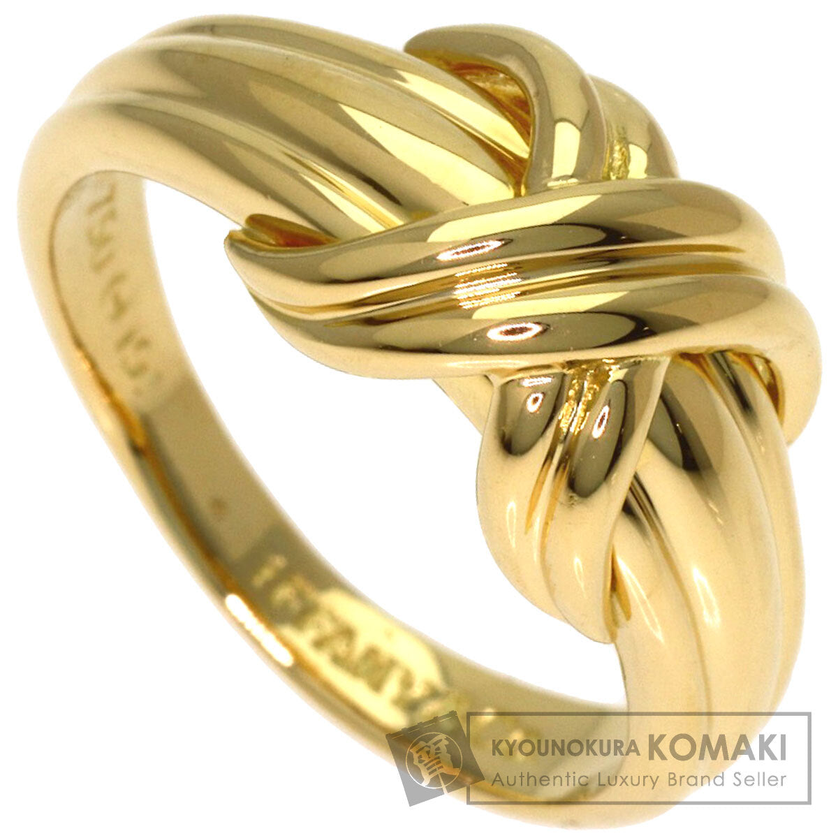 TIFFANY&Co. Signature Ring K18 Yellow Gold Ladies [Used]