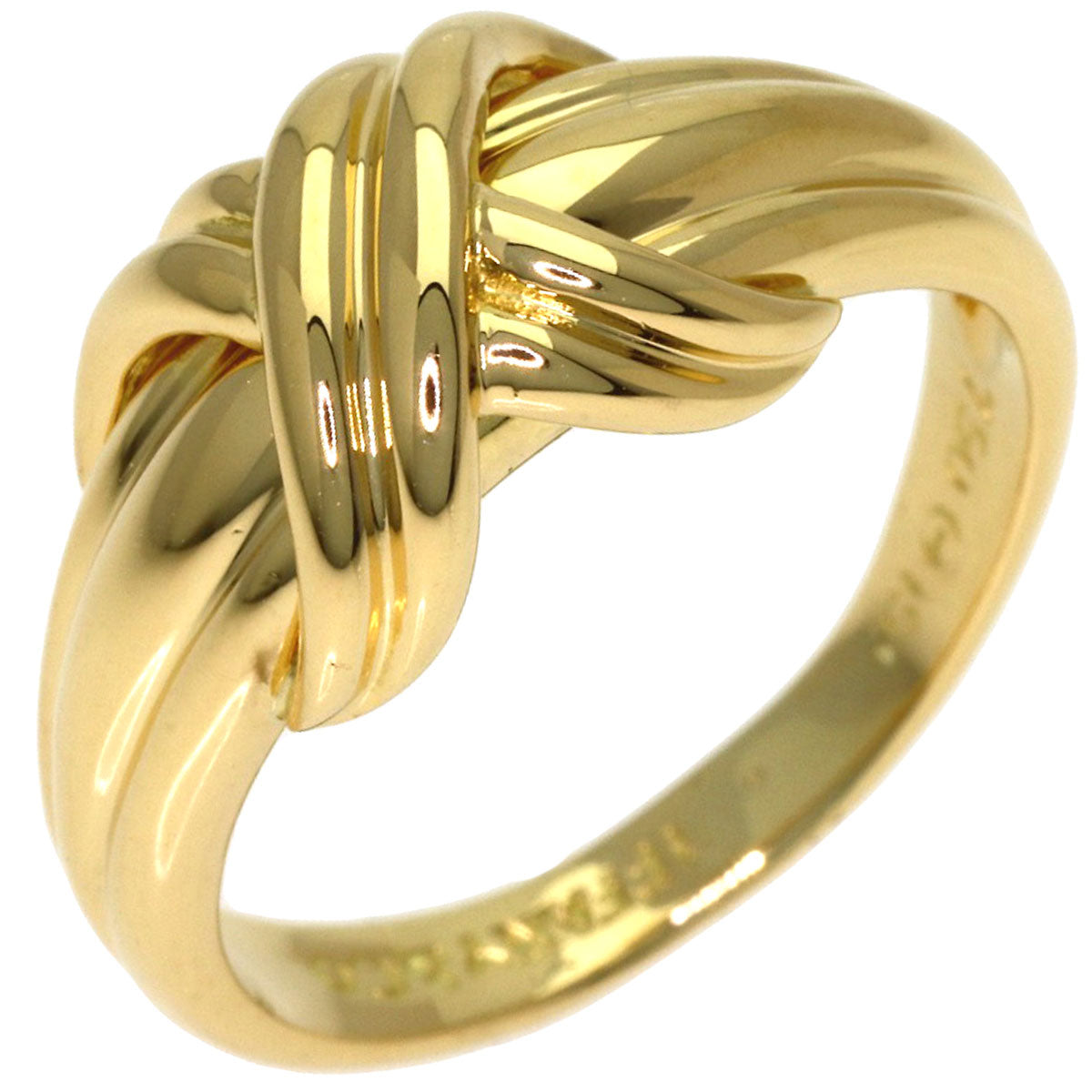 TIFFANY&Co. Signature Ring K18 Yellow Gold Ladies [Used]