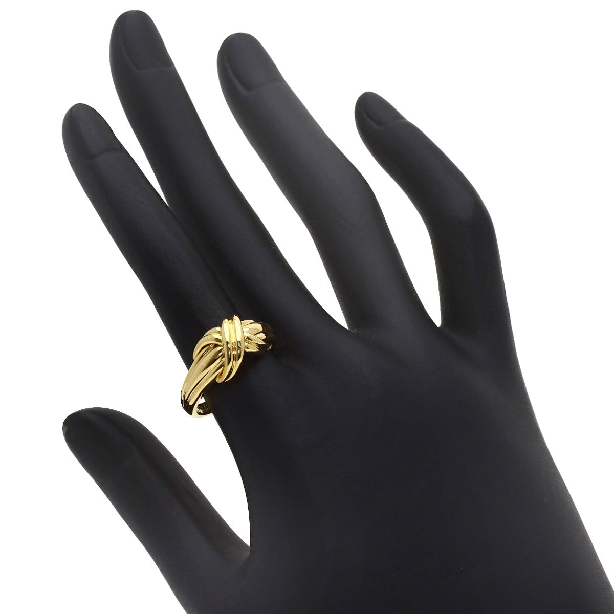 TIFFANY&Co. Signature Ring K18 Yellow Gold Ladies [Used]