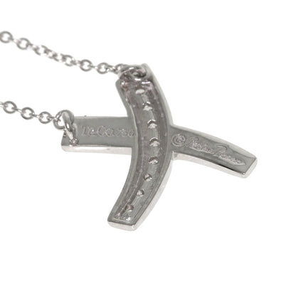 TIFFANY&Co. Kiss Diamond Necklace K18 White Gold Ladies [Used]