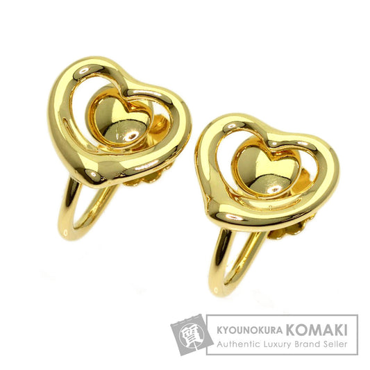 TIFFANY&Co. Open heart Earring K18 Yellow Gold Ladies [Used]