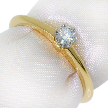 TIFFANY&Co. Solitaire 1P Diamond Ring K18 Yellow Gold PT950Ladies [Used]