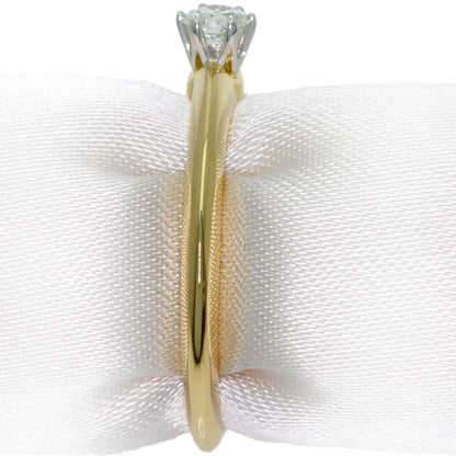 TIFFANY&Co. Solitaire 1P Diamond Ring K18 Yellow Gold PT950Ladies [Used]