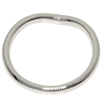 TIFFANY&Co. Curved band Diamond Ring Platinum PT950 Ladies [Used]