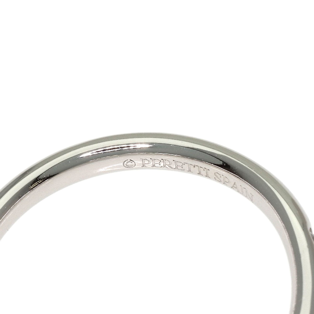 TIFFANY&Co. Curved band Diamond Ring Platinum PT950 Ladies [Used]