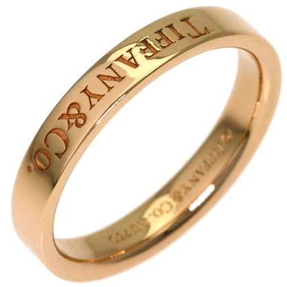 TIFFANY&Co. Flat band Ring K18 Pink Gold Ladies [Used]