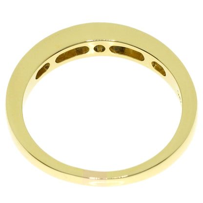 TIFFANY&Co. Half Eternity Sapphire Diamond Ring K18 Yellow Gold Ladies [Used]