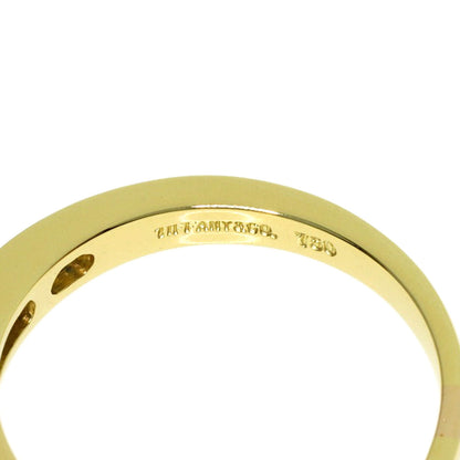 TIFFANY&Co. Half Eternity Sapphire Diamond Ring K18 Yellow Gold Ladies [Used]