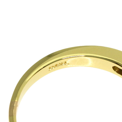 TIFFANY&Co. Half Eternity Sapphire Diamond Ring K18 Yellow Gold Ladies [Used]