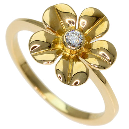 TIFFANY&Co. Flower Diamond Ring K18 Yellow Gold Ladies [Used]