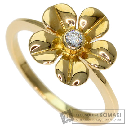 TIFFANY&Co. Flower Diamond Ring K18 Yellow Gold Ladies [Used]