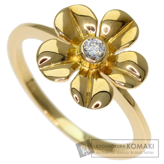 TIFFANY&Co. Flower Diamond Ring K18 Yellow Gold Ladies [Used]