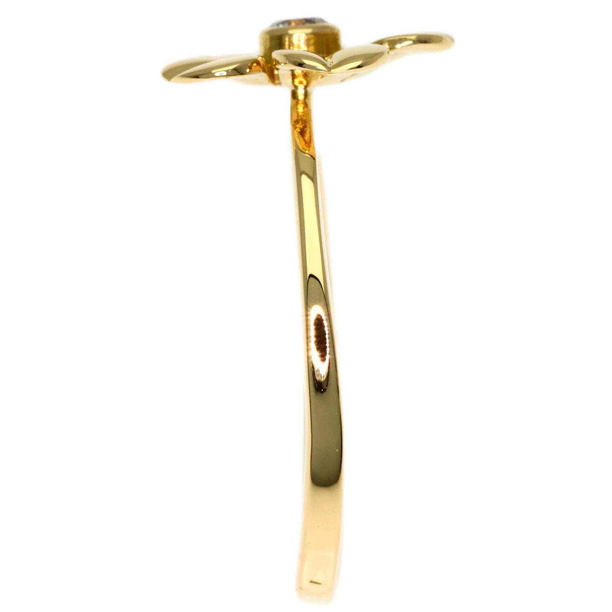 TIFFANY&Co. Flower Diamond Ring K18 Yellow Gold Ladies [Used]