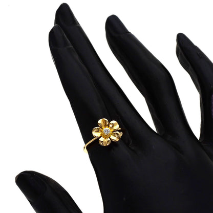 TIFFANY&Co. Flower Diamond Ring K18 Yellow Gold Ladies [Used]