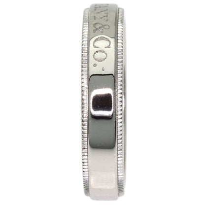 TIFFANY&Co. Milgrain Ring Platinum PT950 Ladies [Used]