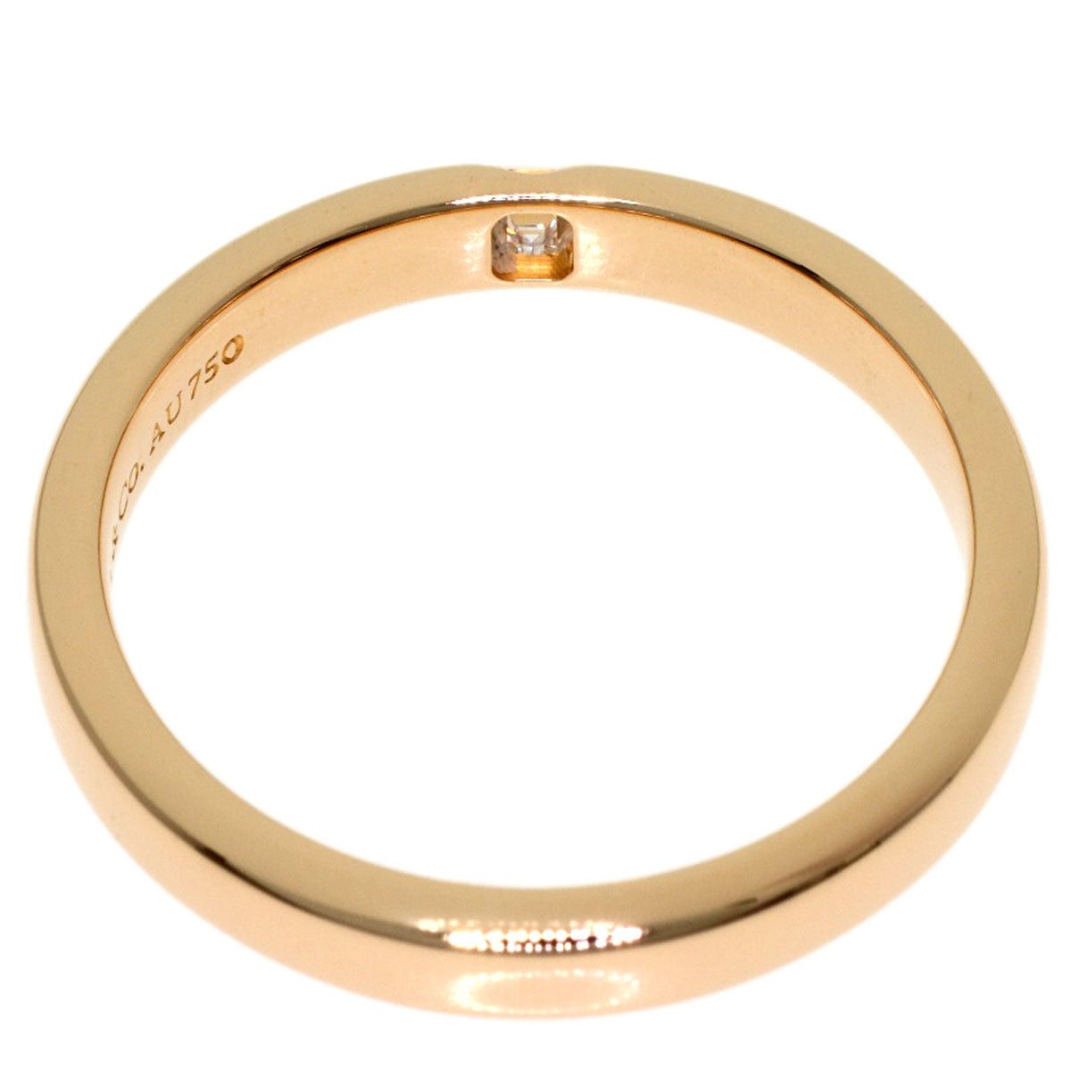 TIFFANY&Co. Diamond Ring K18 Pink Gold Ladies [Used]