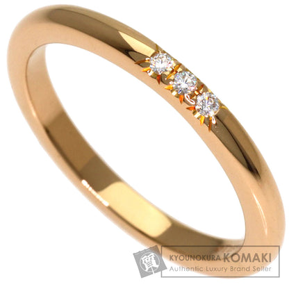 TIFFANY&Co. Forever 3P Diamond Ring K18 Pink Gold Ladies [Used]