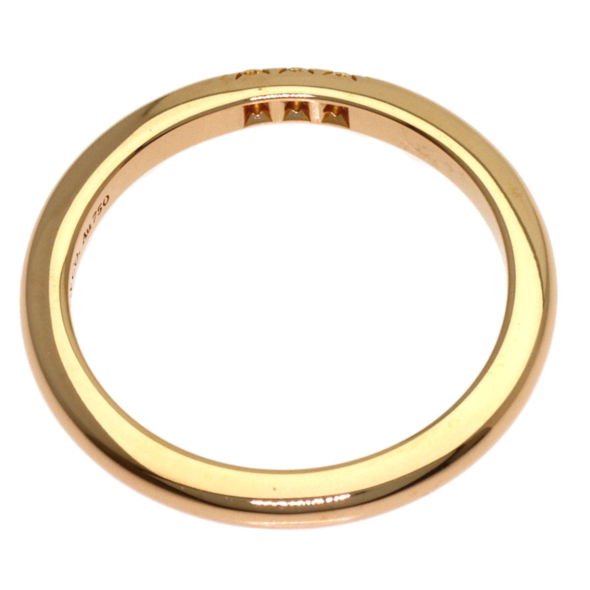 TIFFANY&Co. Forever 3P Diamond Ring K18 Pink Gold Ladies [Used]