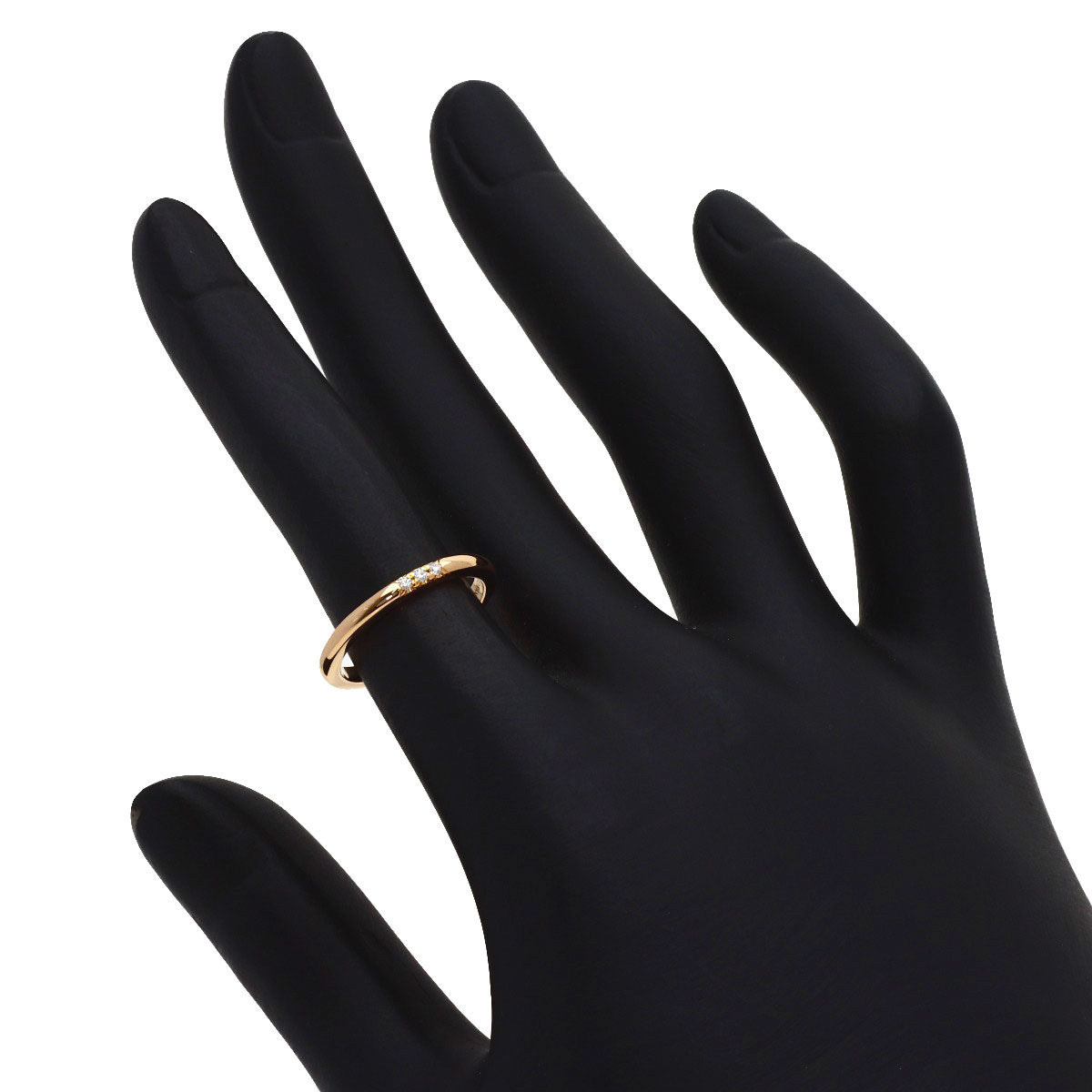 TIFFANY&Co. Forever 3P Diamond Ring K18 Pink Gold Ladies [Used]