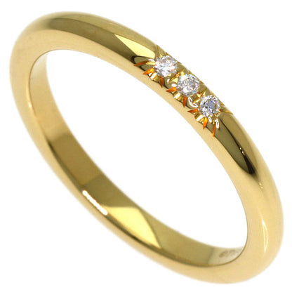 TIFFANY&Co. Forever 3P Diamond Ring K18 Yellow Gold Ladies [Used]