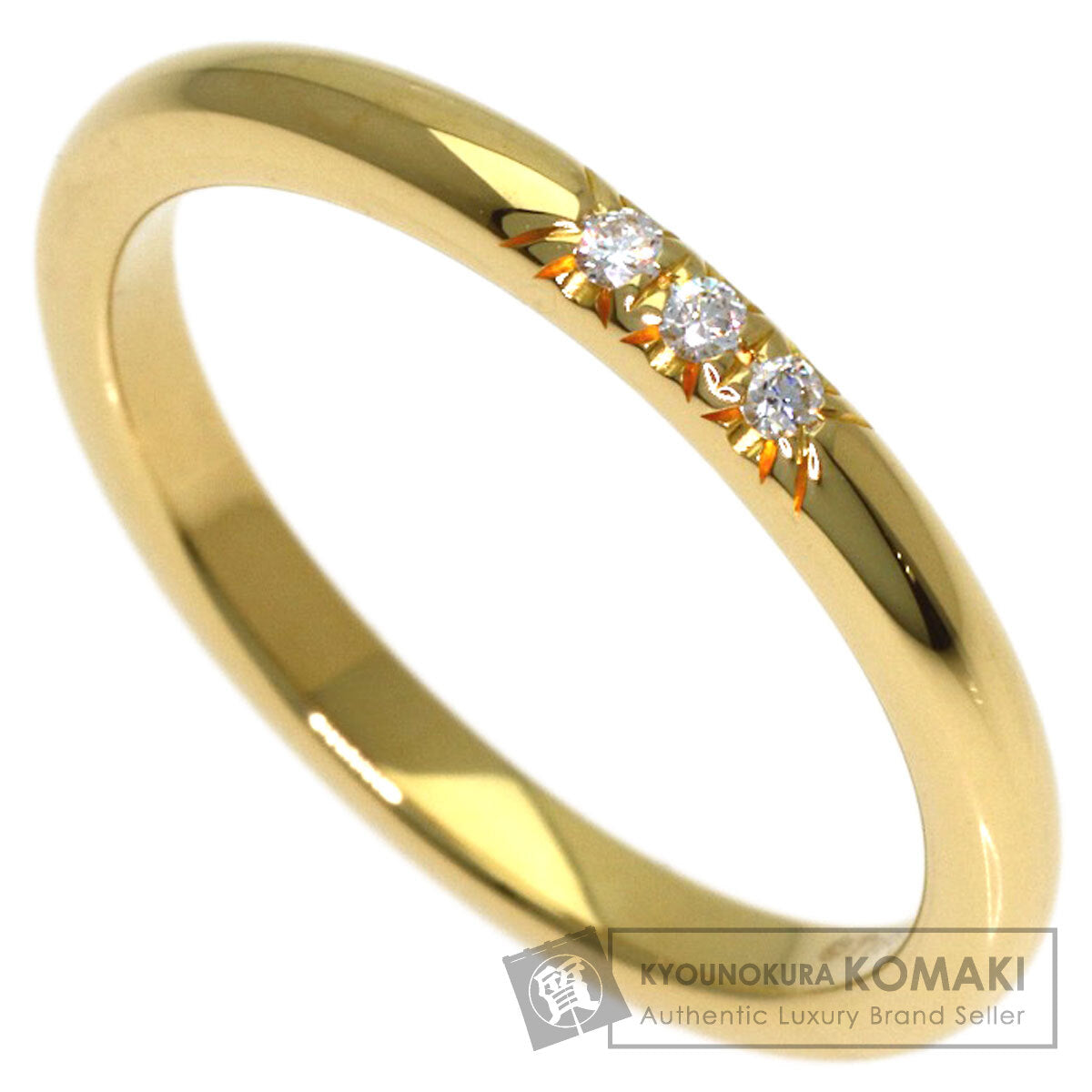 TIFFANY&Co. Forever 3P Diamond Ring K18 Yellow Gold Ladies [Used]