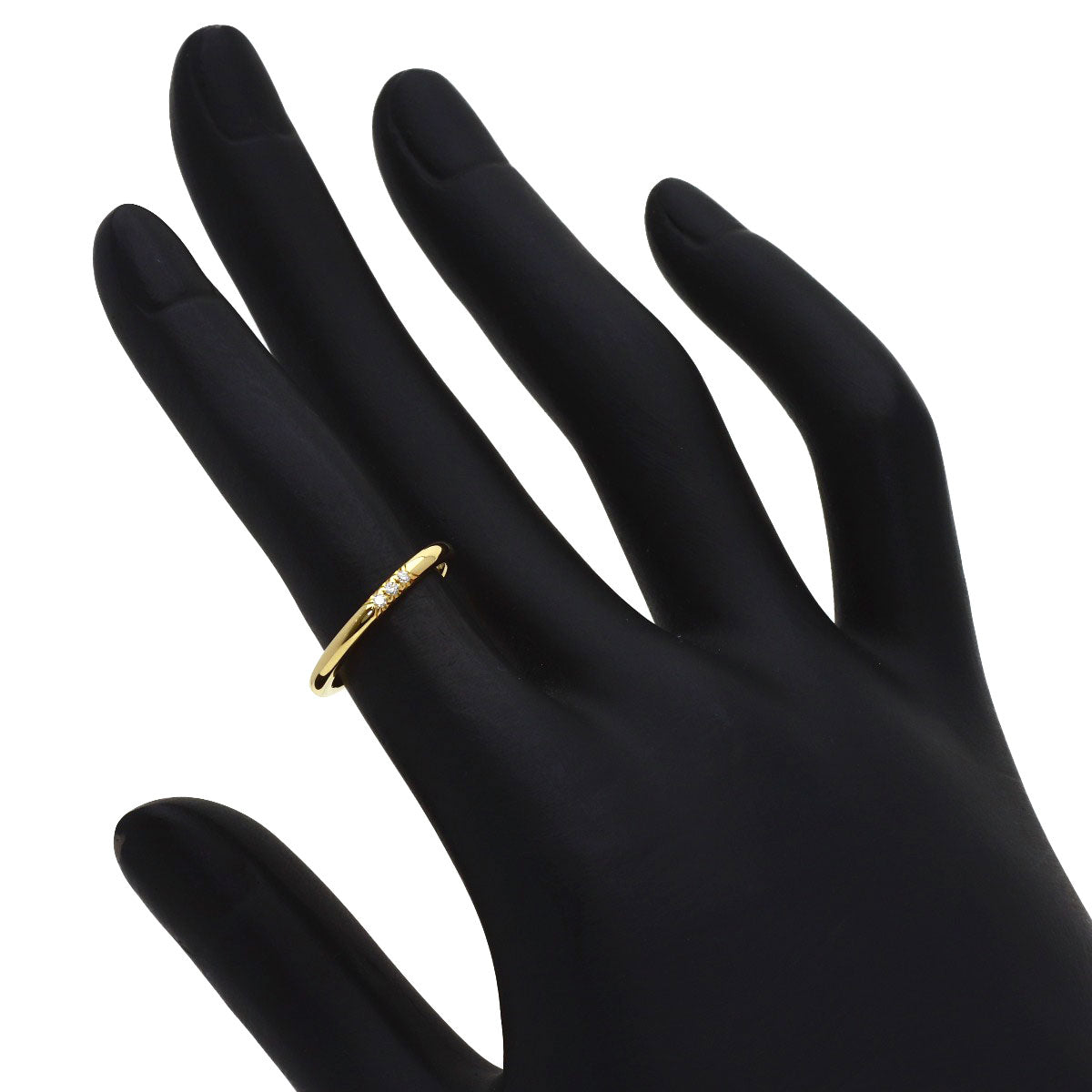 TIFFANY&Co. Forever 3P Diamond Ring K18 Yellow Gold Ladies [Used]