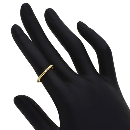 TIFFANY&Co. Forever 3P Diamond Ring K18 Yellow Gold Ladies [Used]