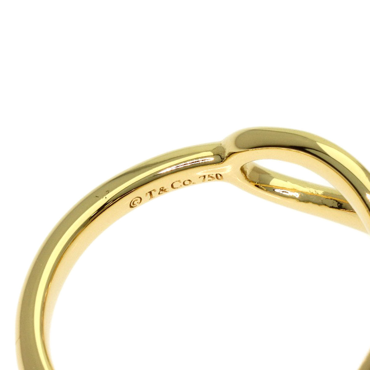 TIFFANY&Co. Infinity Ring K18 Yellow Gold Ladies [Used]