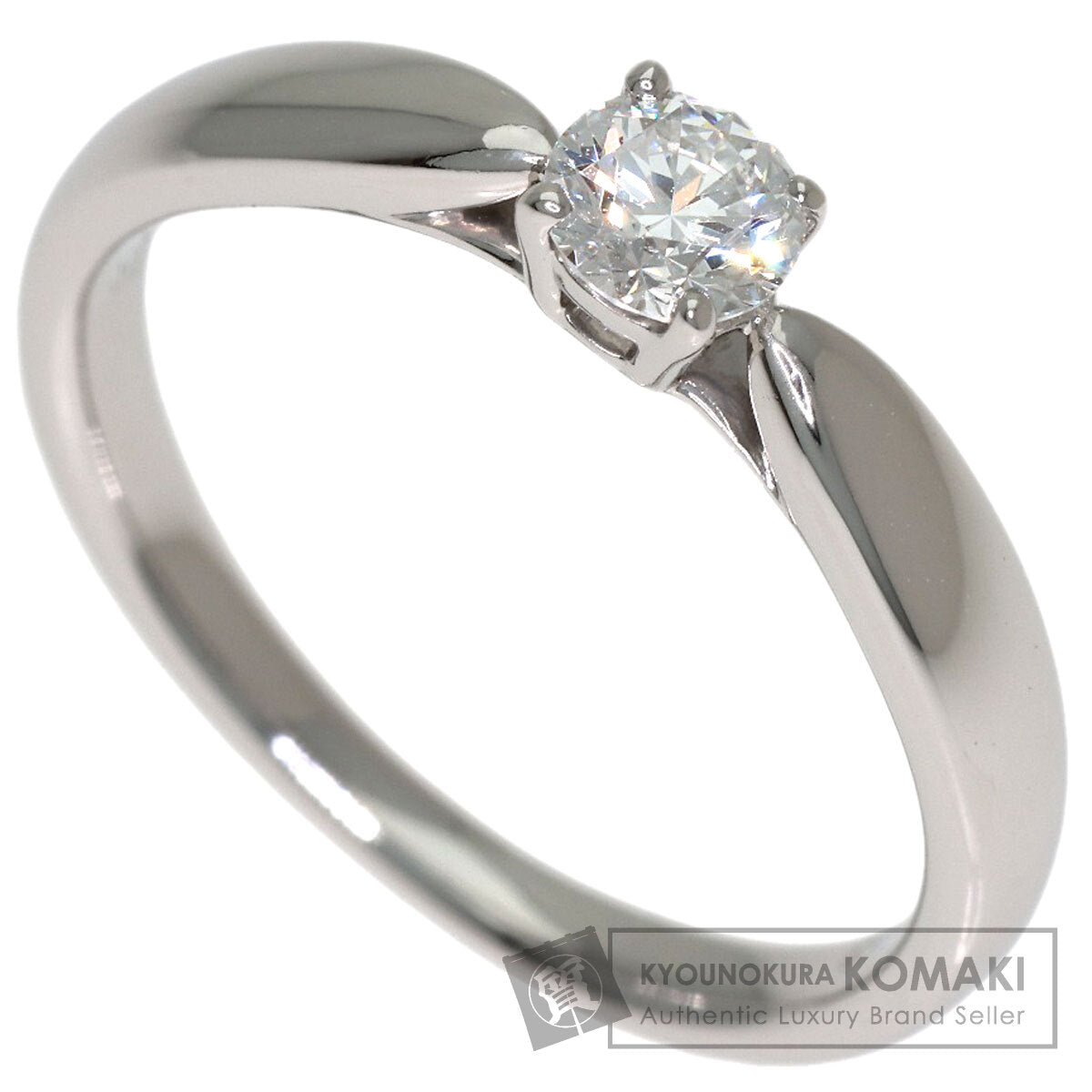 TIFFANY&Co. Solitaire Harmony Ring Platinum PT950 Ladies [Used]