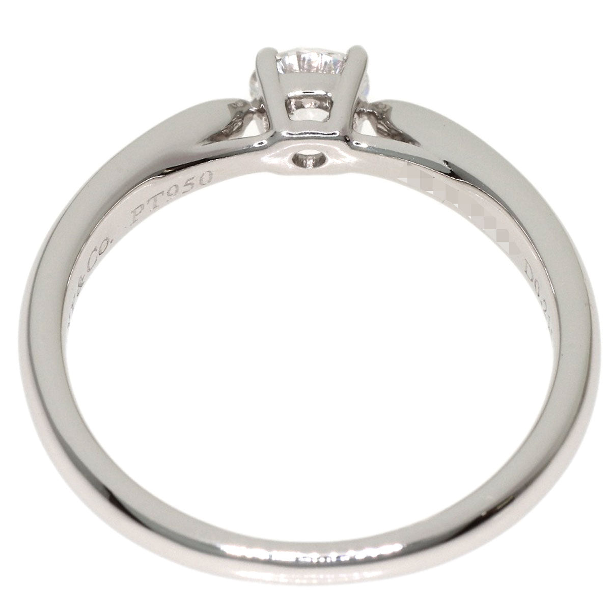 TIFFANY&Co. Solitaire Harmony Ring Platinum PT950 Ladies [Used]