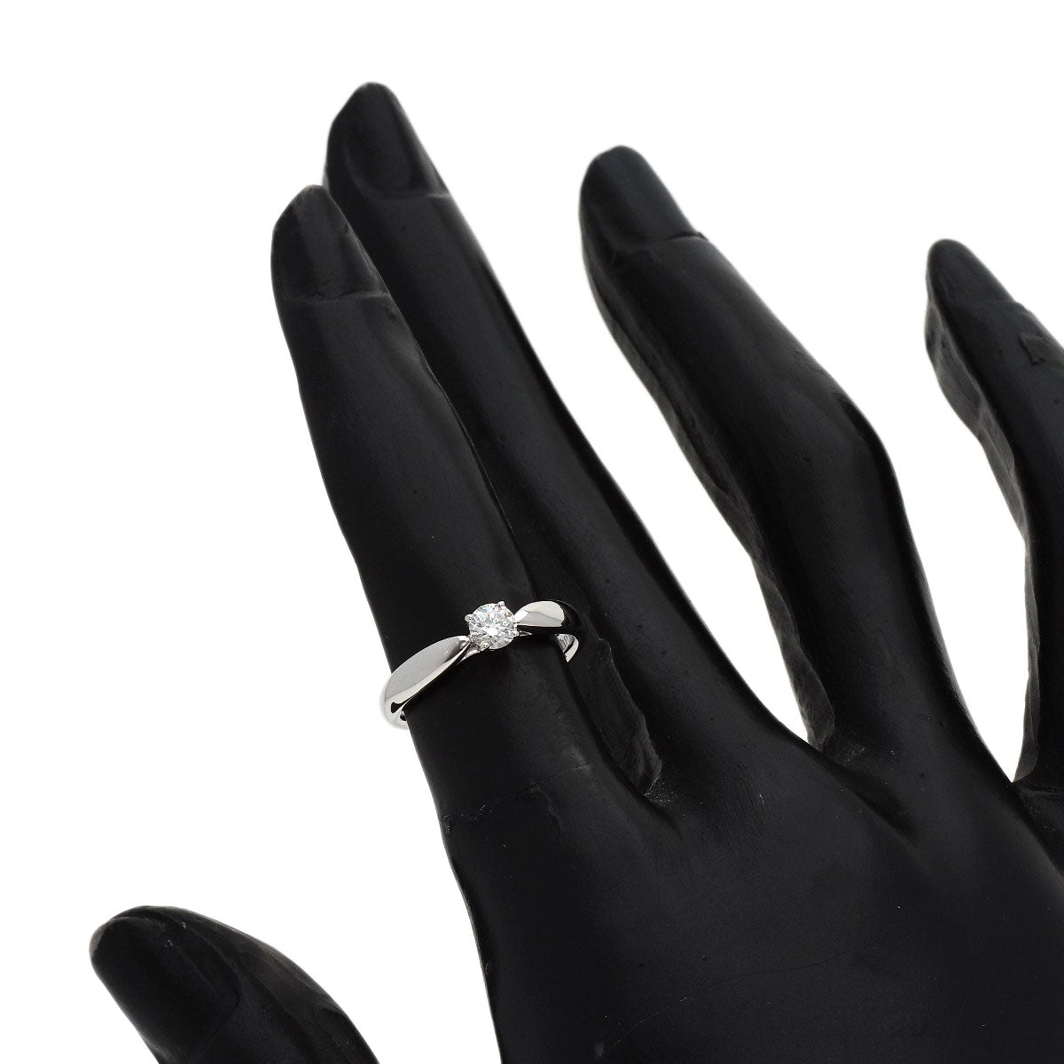 TIFFANY&Co. Solitaire Harmony Ring Platinum PT950 Ladies [Used]