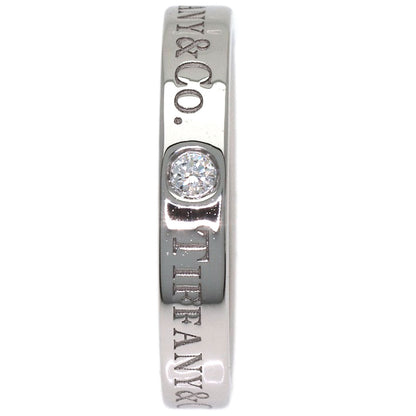TIFFANY&Co. Flat band 3P Diamond Ring Platinum PT950 Ladies [Used]